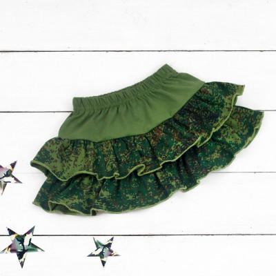 Юбка с оборками "пиксель"