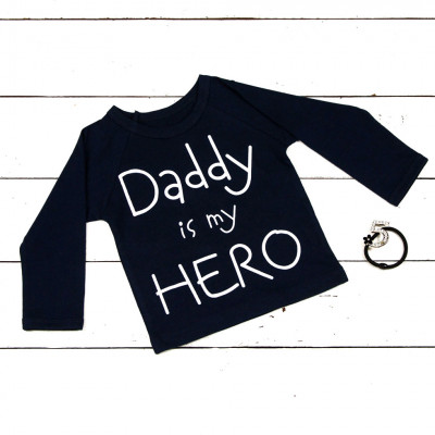 Кофта с длинными рукавами "Папа мой герой"
