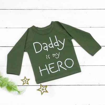 Кофта с длинными рукавами "Папа - герой"
