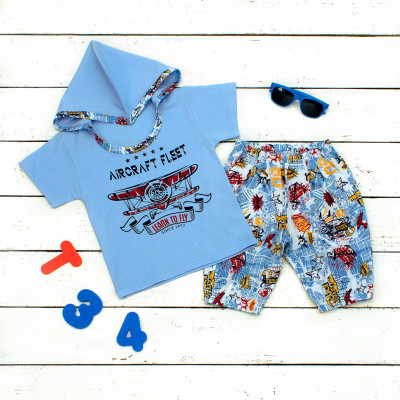 Для мальчика голубой костюм