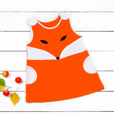 Теплое платье "Лиса"