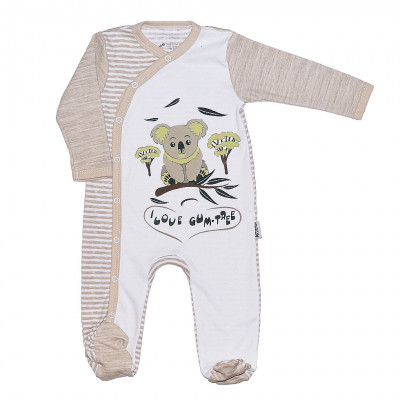 Комбинезон бежевый с закрытыми ножками