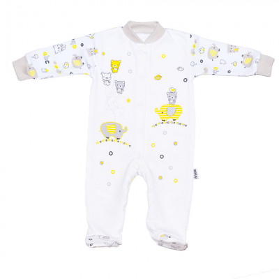 Комбинезон белый с желтым серии АВС