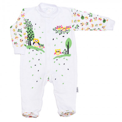 Яркий белый комбинезон серии Совята