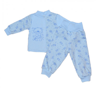 Комплект новорожденный Кошки-мышки, голубой