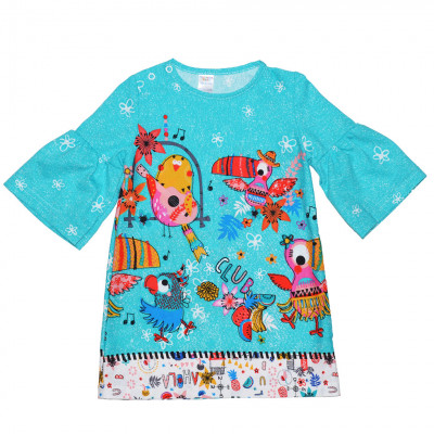 Платье летнее для девочки голубое