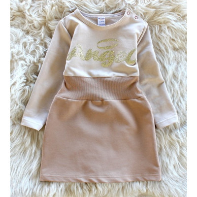 Платье для девочки Angel бежевое