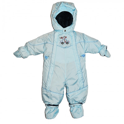 Зимний голубой комбинезон-трансформер "Sheriff"