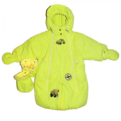 Яркий комбинезон-трансформер зимний "HotCar"