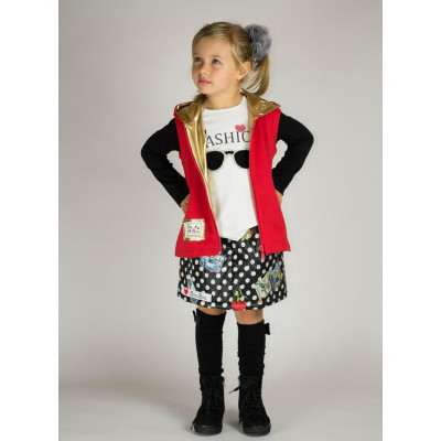 Комплект с юбкой и жилетом Vojage, чемоданное настроение