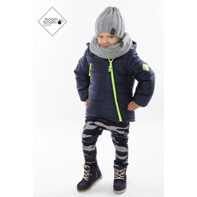 Куртка зимняя для мальчика темно-синяя