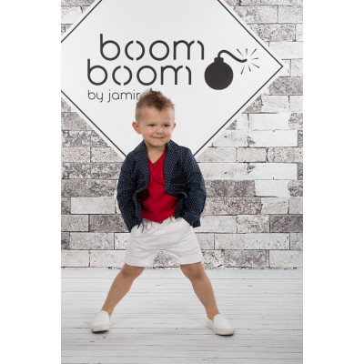 Трехпредметный костюм с белыми бриджами "Boom"