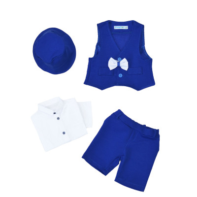 Летний костюм CHADOLLS с панамой для мальчика, синий