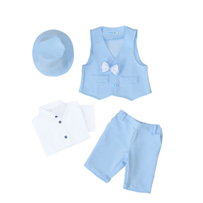 Летний костюм CHADOLLS с панамой для мальчика, голубой