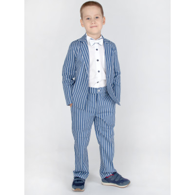 Костюм в полоску синего цвета CHADOLLS для мальчика