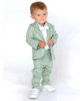 Костюм в полоску зеленого цвета CHADOLLS для мальчика