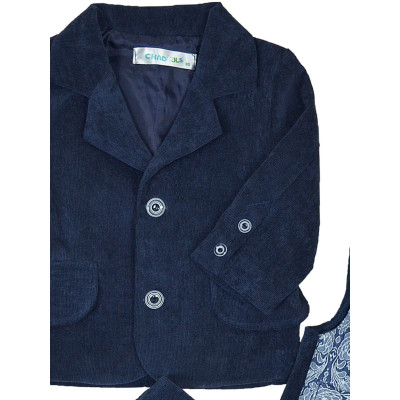 Костюм CHADOLLS из вельвета сапфирового цвета