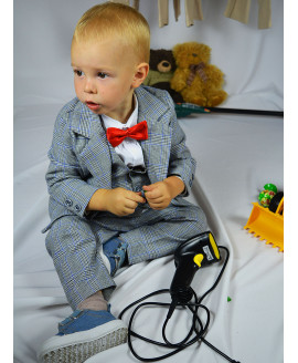 Костюм клетка CHADOLLS с красной бабочкой