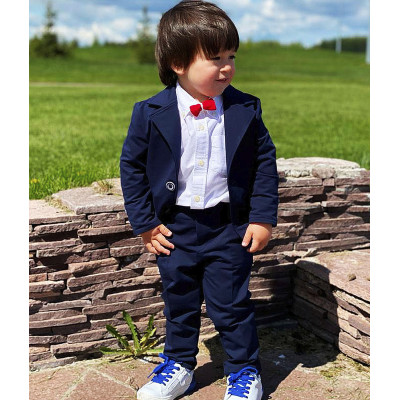 Трикотажный праздничный костюм CHADOLLS темно-синий