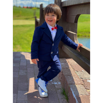 Трикотажный праздничный костюм CHADOLLS темно-синий