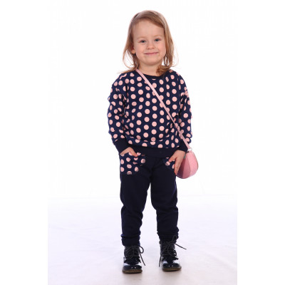 Детский комплект кофта и брюки в горошек