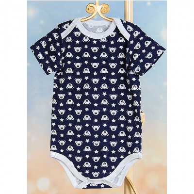 Боди "Звездный мишка", синий