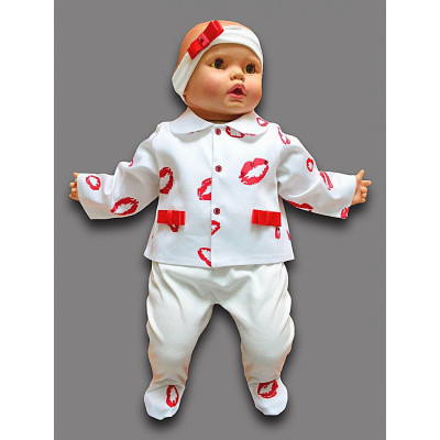 Яркий комплект для девочки "Поцелуй"