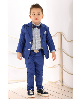 Синий костюм с синими брюками Striking, LA033