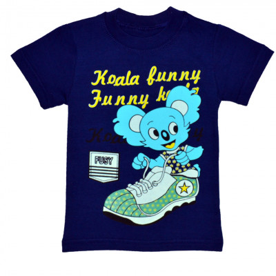 Футболка для мальчика с пандой, синяя