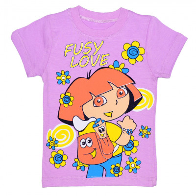 Футболка с Дашей фиолетового цвета