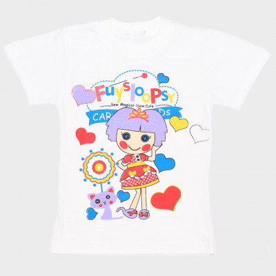 Светлая футболка детская "Loopsy"