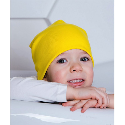 Шапка-чулок желтого цвета