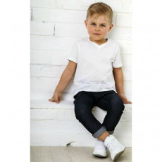 Брюки "под джинсы" классические темно-синие