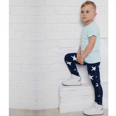 Брюки "под джинсы" с большими звездами