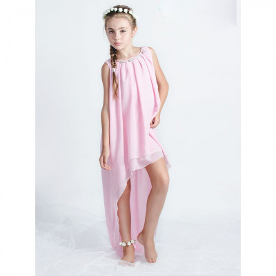 Праздничное подростковое платье нежного цвета