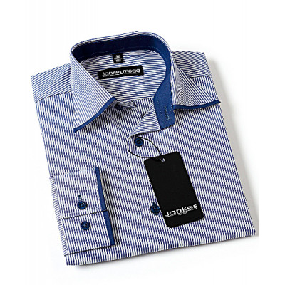 Рубашка подростковая в вертикальную полоску