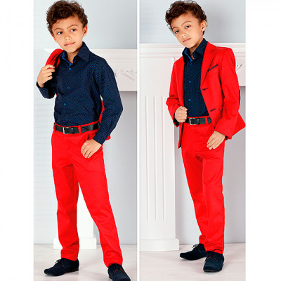 Красные брюки для подростка Zoldo