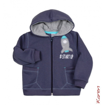 Темно-синяя толстовка для мальчика