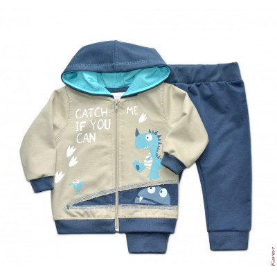 Толстовка и брюки в комплекте, дино