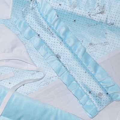 Комплект на выписку голубой 7 предметов