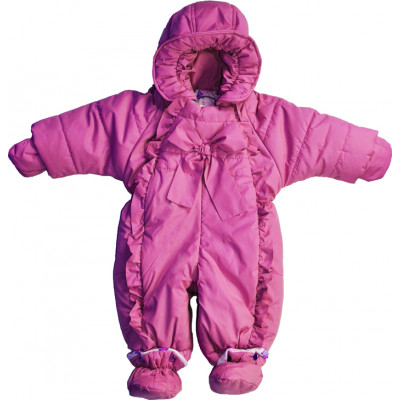Комбинезон-трансформер утепленный "Бант", фиолетовый