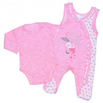 Розовый комплект для новорожденного Wrozka