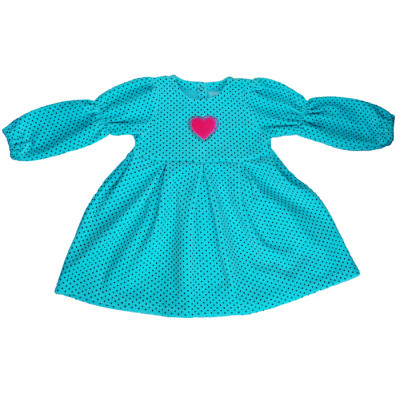 Велюровое платье "Love me" бирюза