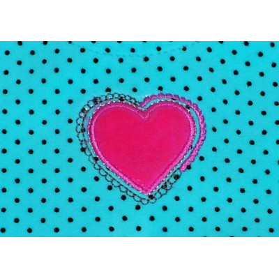 Велюровое платье "Love me" бирюза