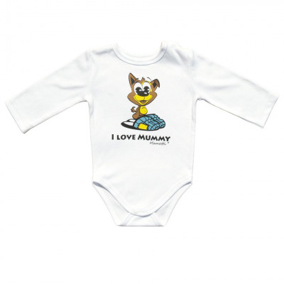 Боди с длинными рукавами "I Love mummy"