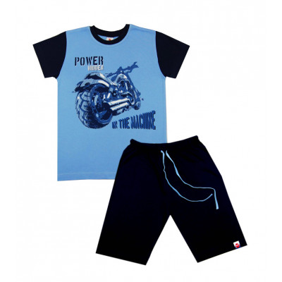 Футболка с шортами в комплекте, Bartek, голубой