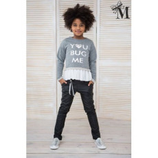 Брюки для девочки, черный цвет