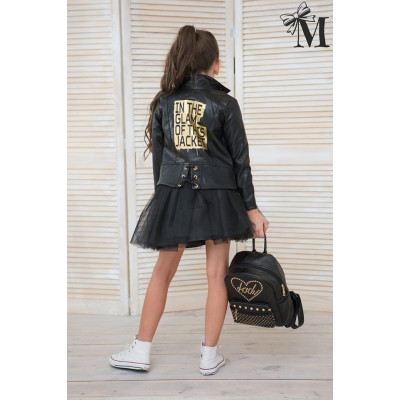 Куртка для девочки Krees, черная