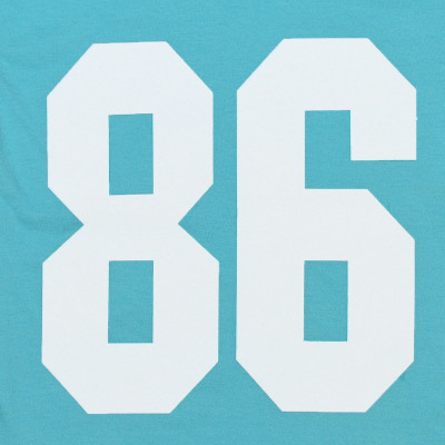 Футболка детская морского цвета с цифрой