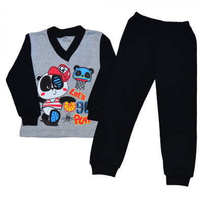 Пижама подростковая с длинными рукавами